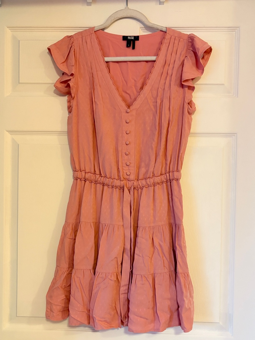 Paige Rosalee Dress in Lipstick Pink